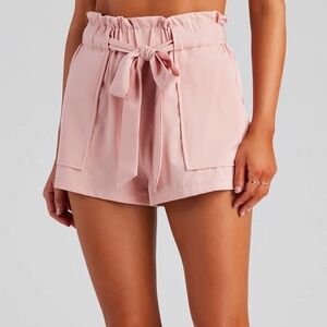 Sweet And Chic Paper Bag Shorts